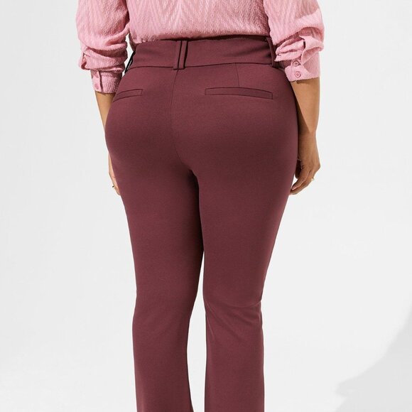 Trouser Boot Studio Luxe Ponte Mid-Rise Pant 26R - Picture 2 of 9